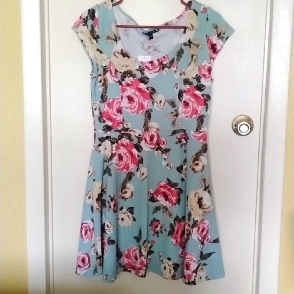 Cap Sleeve Scoopneck Dress